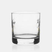 Elegante opa van de bruidegom bruiloft whisky glas (Links)