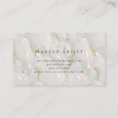 Elegante opaal edelsteen uniek klantenkaartje (Achterkant)