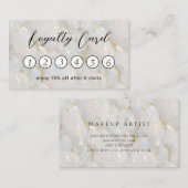 Elegante opaal edelsteen uniek klantenkaartje (Voorkant / Achterkant)