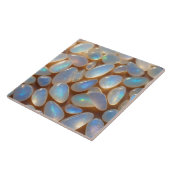 Elegante opaal keramische Tegel Tegeltje (Zijkant)