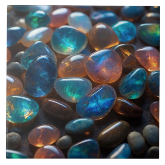 Elegante opaal keramische Tegel Tegeltje (Voorkant)