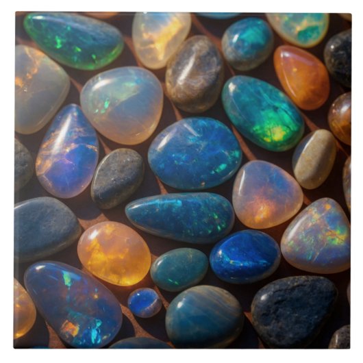 Elegante opaal keramische Tegel Tegeltje (Voorkant)