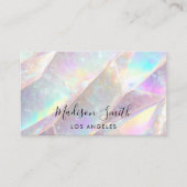 Elegante Opal Edelsteen Visitekaartje (Voorkant)