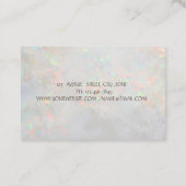 Elegante Opal Holografisch Goud, Bruine Lotus, Yog Visitekaartje (Achterkant)