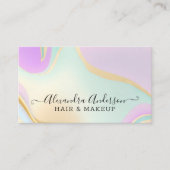 Elegante Opal Rainbow Visitekaartje (Voorkant)