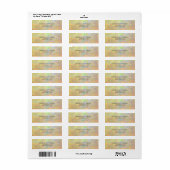 Elegante Opal Steen Textuur Retouradres Etiket (Full Sheet)