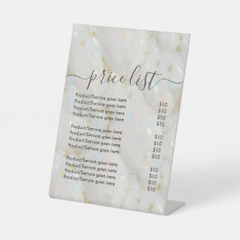 Elegante Opal Stone Uniek Reclamebord Met Voetstuk