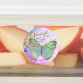 Elegante Opal zilveren gouden vlinders Labels (Aangebracht)