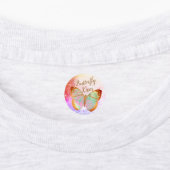 Elegante Opal Zilveren Gouden Vlinders Labels (Aangebracht)