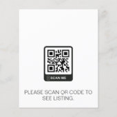 Elegante open huis vastgoedmakelaar flyer (Achterkant)