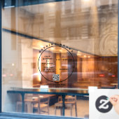 Elegante openingstijden Boutique Kantoor Window Cl Raamsticker (Cafe Raam)