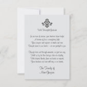 Elegante oprechte dankbaarheid van de familie Dank Bedankkaart (Voorkant)