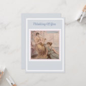 Elegante Oprechte Denk Aan Jou Kaart (Voorkant / Achterkant in situ)