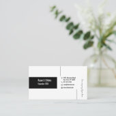 Elegante oprichter van Feminine Design Visitekaartje (Staand voorkant)