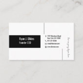 Elegante oprichter van Feminine Design Visitekaartje (Voorkant)