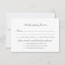 Elegante opties voor zwart-wit huwelijksmenu