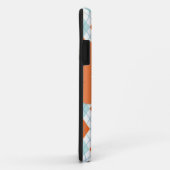Elegante Oranje Argyle Pattern Dad Case-Mate iPhone Case (Achterkant/rechts)