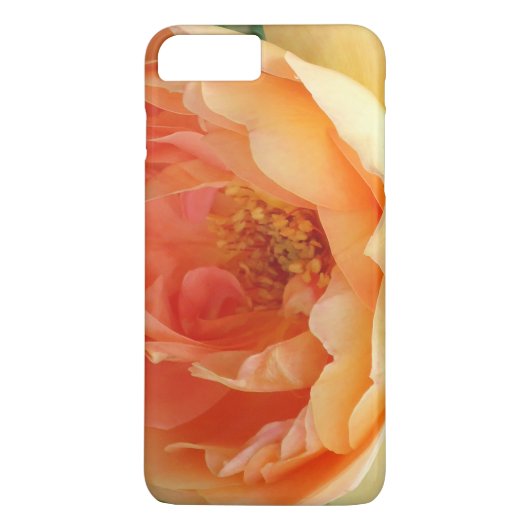 Elegante Oranje Blos Roos Case-Mate iPhone Case (Achterkant)