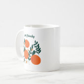 Elegante oranje bries koffiemok (Voorkant links)