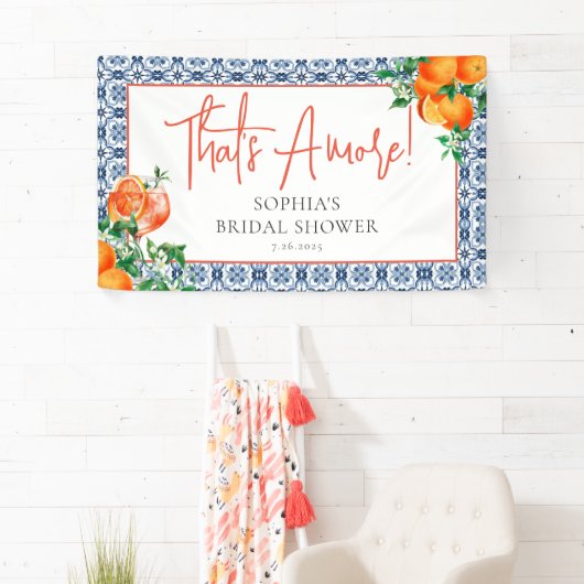 Elegante Oranje Bruiloftsspritzer  Spandoek (Insitu)