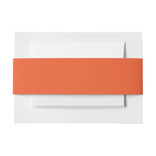 Elegante Oranje Buikbanden Luxe Uitnodigingen Wikkel