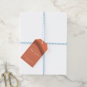 Elegante oranje cosmetica cadeaulabel (Met Touw)
