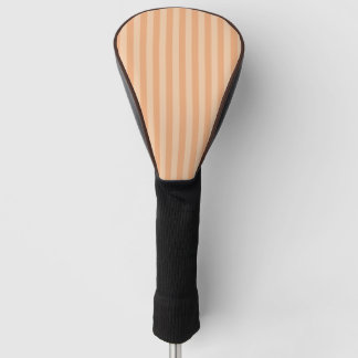 Elegante Oranje en Perzik Strepen Elegante Vertica Golfheadcover