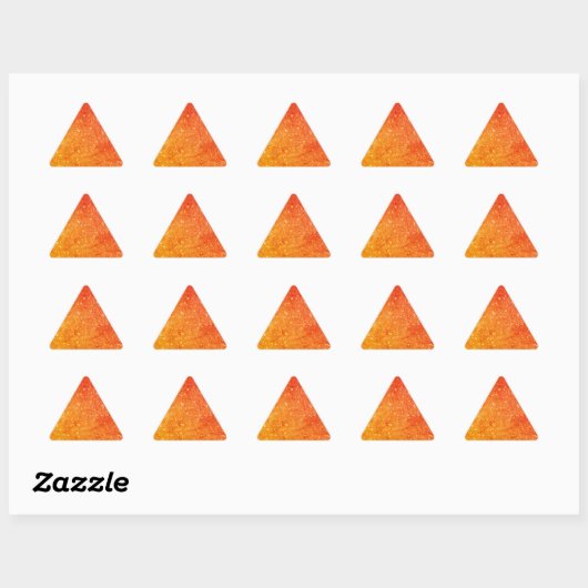 Elegante Oranje glitter Sticker (Vel)