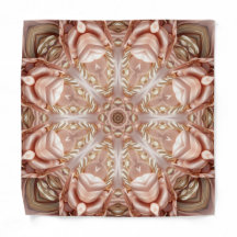 Elegante Oranje Perzik Bloemen Bandana
