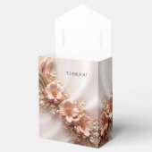 Elegante Oranje Perzik Bloemen Favoriete Doos Bedankdoosjes (Geopend)