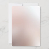 Elegante Oranje Perzik Bloemen Verloving Uitnodigi Kaart (Achterkant)