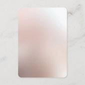 Elegante Oranje perzik Floral Detail behuizing Kaa Informatiekaartje (Achterkant)