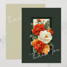 Elegante Oranje & Witte Bloemkunst Acryl Kunst