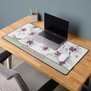 Elegante Orchid Desk Mat