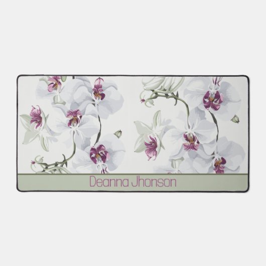 Elegante Orchid Desk Mat (Voorkant)