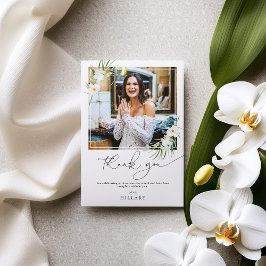 Elegante Orchid vrijgezellenfeest foto dank u kaar Kaart