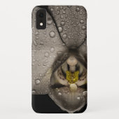 Elegante orchidee bloem zwart grijs Case-Mate iPhone case (Achterkant)