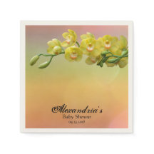 Elegante Orchidee Bloemen Custom Baby shower