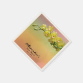 Elegante Orchidee Bloemen Custom Baby shower Servet (Hoek)