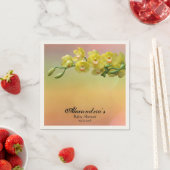 Elegante Orchidee Bloemen Custom Baby shower Servet (Insitu)