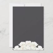 Elegante Orchidee Bloemen Krans Trouwen Kaart (Achterkant)