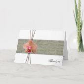 Elegante Orchidee Dank je - Op maat gemaakt Bedankkaart (Voorkant)