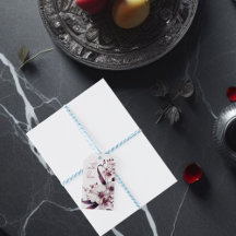Elegante Orchidee Monogram Kado Tags