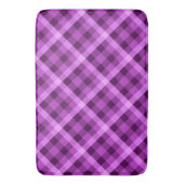 Elegante orchidee Paarse geruite grote badmat (Voorkant Verticaal)