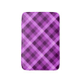 Elegante orchidee Paarse geruite kleine badmat (Voorkant Verticaal)