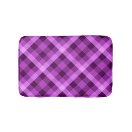 Elegante orchidee Paarse geruite kleine badmat