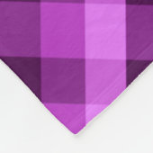 Elegante orchidee Paarse geruite kleine fleece dek Deken (Hoek)