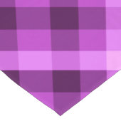 Elegante Orchidee Paarse Plaid Grote Tafelloper (Hoek)