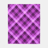 Elegante Orchidee Paarse Plaid Medium Fleece Deken (Voorkant)