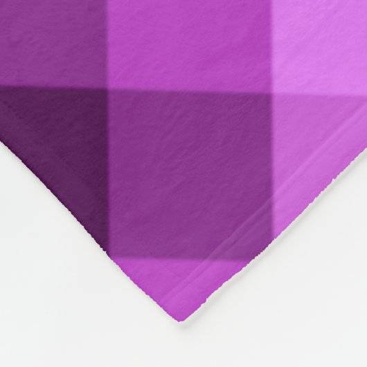 Elegante Orchidee Paarse Plaid Medium Fleece Deken (Hoek)